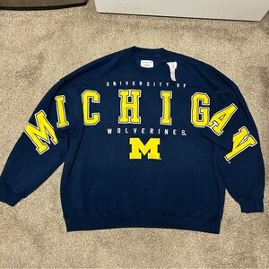 Michigan Wolverines Abercrombie and Fitch x College Vault Crewneck Sweatshirt